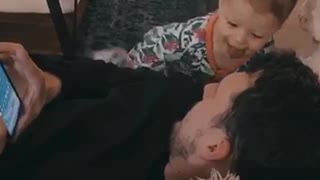 Daughter Uses the Force on Father