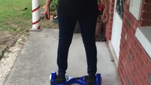 Mom Tries The Hoverboard!