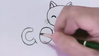 How to learn a beautiful cat drawing