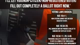 NJ Poll Workers Caught Letting Non-Citizen, Unregistered Voter Fill out Ballot
