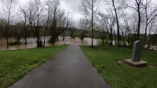 Flooding river