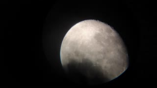 capturing the moon on my telescope