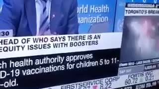 WHO Dr. Tedros: "..giving boosters to kill children...not right"