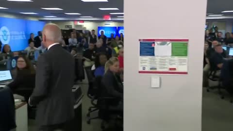 Biden Makes Another Wrong Exit After Making an Address in FEMA Facility