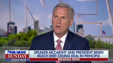 Speaker McCarthy on the tentative debt ceiling deal: "Right now, the Democrats are very upset."