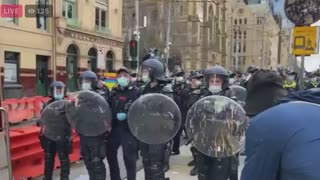 Victoria Police Attack Protesters