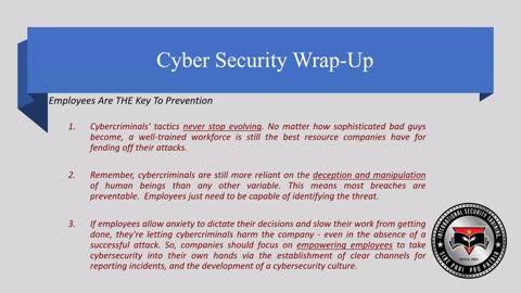 Cyber Security Training Break | 027