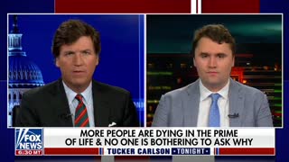 Charlie Kirk comments on the 40% increase in deaths among people ages 18-64
