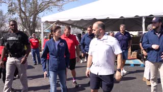 Governor DeSantis and First Lady Casey DeSantis on the Ground in Ft.Myers and Sanibel Island