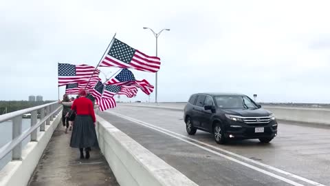 American Flag Walk Jan 22, 2022 - Vero Beach, FL - *We walk Barber Bridge every Saturday 10 am*