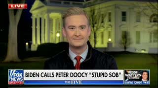 Peter Doocy's Amazing Reaction On Live TV To Biden's Hot Mic 'Stupid Son Of A B**ch' Moment