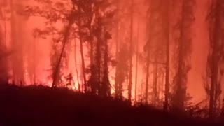 Czech firefighters battle blaze, evacuate villages