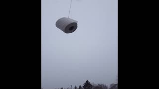 Toilet Paper Drone Air Drop