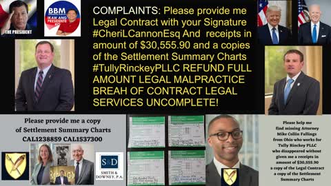 Cheri L. Cannon Esq / Tully Rinckey PLLC / Washington DC / Supreme Court / State BAR Counsel / EEOC / DOL / BBB / DLLR / Fox5dc / Manila Bulletin / SMNI News / OAN / Newsmax / Balitang USA / One News Page / Complaints