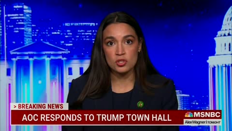 AOC upset that CNN gave Trump a Platform with a Town Hall