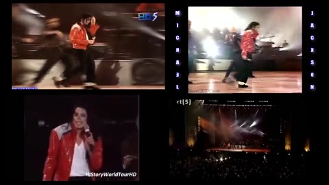 Michael Jackson Beat It 4x HIStory Tour