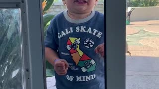 Toddler Thinks Sliding Door Dilemma Sucks