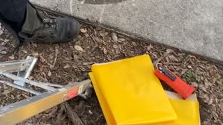 Fire Department Rescue Kitten From Storm Water Drain
