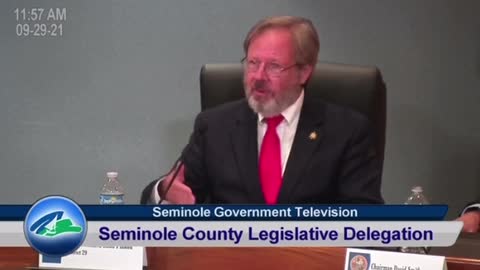 Seminole County Legislative Delegation Rep. Scott Plakon Sept 2021 gives amazing speech