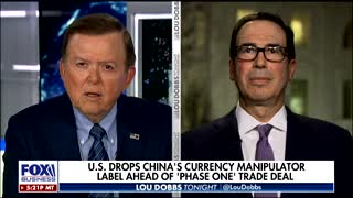 Mnuchin talks to Dobbs about trade deal with China