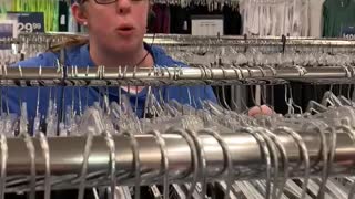 Employee Upset About Customers Touching Clothing Rack