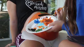 PREGNANT BELLY PAINTING