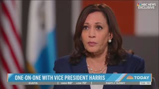 Harris Deflects Questions On Border Absence