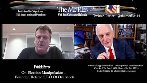 MCFILES BREAKING SUNDAY - Patrick Byrne, Former CEO Of Overstock On Election 2020