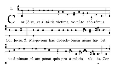 Cor Jesu, Caritatis Victima - Sacred Heart Responsory