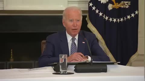 Biden telling people to prepare for the hurricane by getting vaccinated.