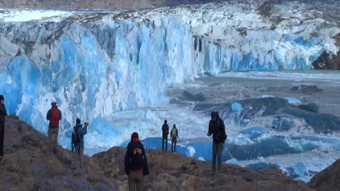 Trekkers Witness A Massive Glacier Wall Collapse In Argentina