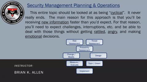Security Management Planning & Operations | Clip 304 | Executive Protection