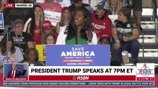 Kristina Karamo Speech at the Save America Trump Rally in Warren, MI. 10/1/22