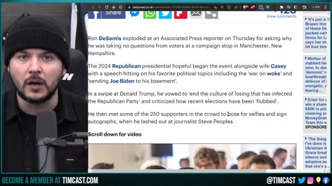 DeSantis ROASTS Reporter For LYING, Media LIES About DeSantis As He And Trump Campaign For 2024