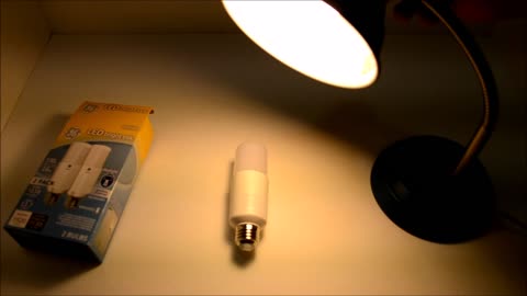 GE LED Bright Stik Bulb 16W Review Test VS CFL 18W Bulb save energy bill Free