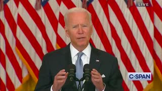 BIDEN BLAMES TRUMP FOR THE FALL OF AFGHANISTAN
