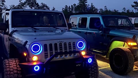 Florida Jeep Girl Club Full Moon Ride through Citrus WMA