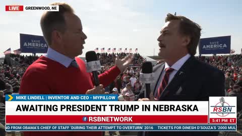 Mike Lindell Full Interview from President Trump's Save America Rally in Greenwood, NE 5/1/22