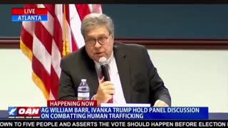 Attorney General William Barr Talks about Child Trafficking