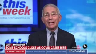 Dr Fauci admits students don't spread COVID-19