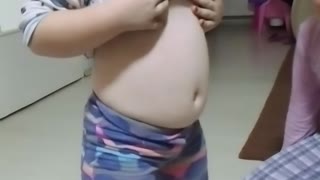 Baby stomach dance