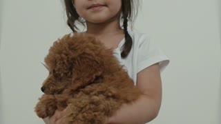 Beautiful girl with adorable dog