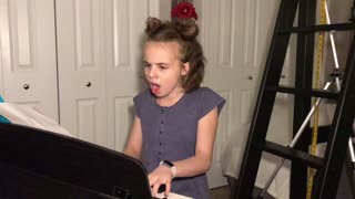 11-year-old emotionally sings cover song after dad's car accident