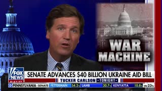 Tucker Carlson mocks the retired four-star general who posted a video game clip claiming it was the war in Ukraine