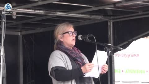 GP for Independence speaks at the AUOB Glasgow May 14th 2022 Defend the NHS rally