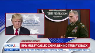 President Trump says if it's true about Milly it's treason