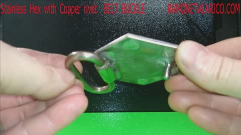 Stainless Hex Copper Rivet Belt buckle - RT ARTISAN WORKS
