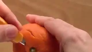 Art with orange. Amazing video