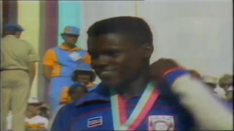 Carl Lewis winning Four Gold Medals at the Olympic Games 1984