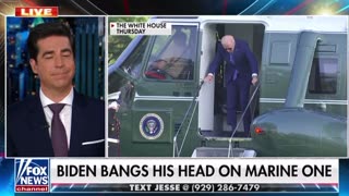 Jesse Watters: "Biden banged his skull on Marine One. But don't worry, he's got a thick head."